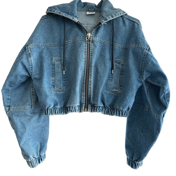 URBURN OUTFITTER CROP DENIM JACKET - Picture 4 of 5